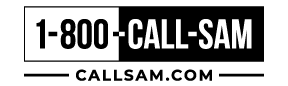 1-800-CALL-SAM Logo (Black)